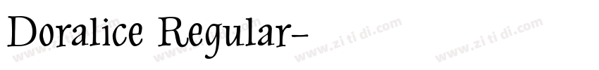 Doralice Regular字体转换